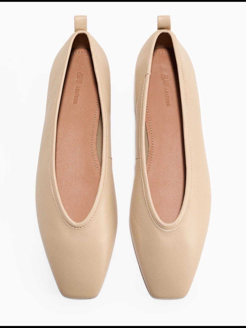H&M Genuine leather ballet flats size 8/39
